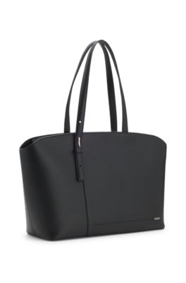 Tote bag with logo lettering, Black