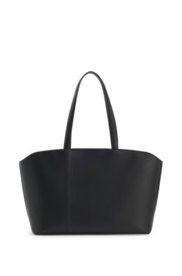Tote bag with logo lettering, Black