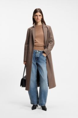 Barrel-fit jeans in soft-washed blue denim, Turquoise
