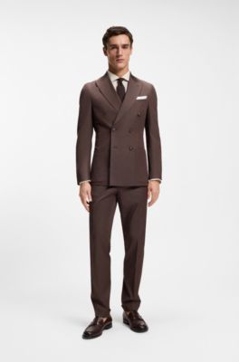 Camisa regular fit de lino lavado, Beige claro