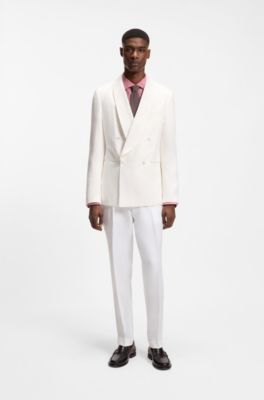 Camisa regular fit de lino lavado, Rojo