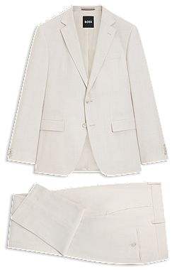 Two-piece slim-fit suit in stretch fabric