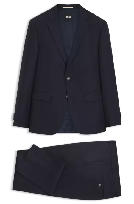 Two-piece slim-fit suit in stretch fabric