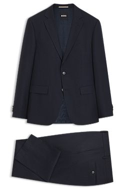 Two-piece slim-fit suit in stretch fabric