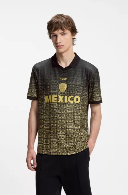 Relaxed-fit soccer T-shirt with nation detailing