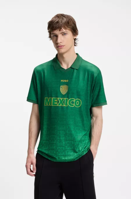 Relaxed-fit soccer T-shirt with nation detailing