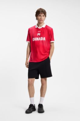 Relaxed-fit soccer T-shirt with nation detailing, Canada