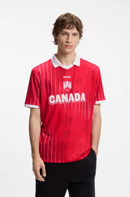 Relaxed-fit soccer T-shirt with nation detailing