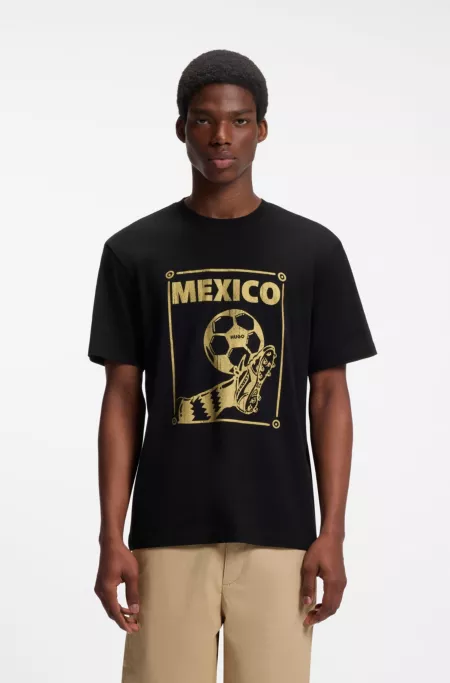 Relaxed-fit T-shirt in cotton with soccer artwork