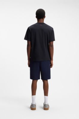 Relaxed-fit T-shirt in cotton with soccer artwork, USA Blue