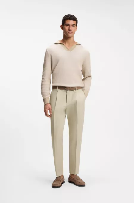 Formal pants in a cotton blend