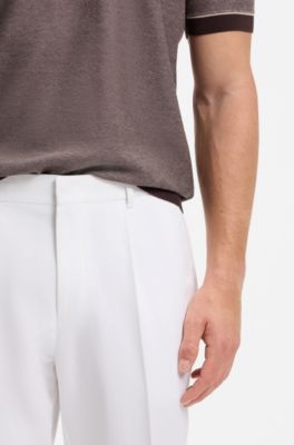 Formal pants in a cotton blend, Light Beige