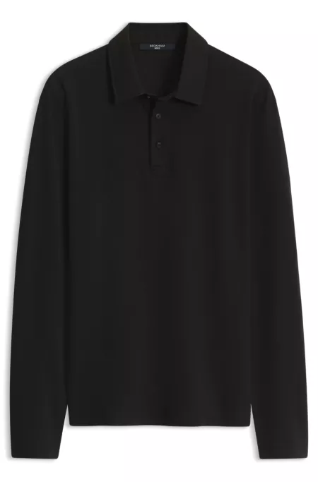 BOSS BY BECKHAM polo shirt in cotton and silk