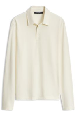 BOSS BY BECKHAM polo en algod&oacute;n y seda, Blanco