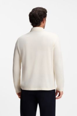 BOSS BY BECKHAM polo en algod&oacute;n y seda, Blanco