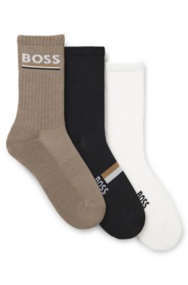 Paquete de tres pares de calcetines tobilleros de mezcla de bamb&uacute;, Fantas&iacute;a