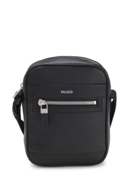 Reporter bag with hardware trims, Black