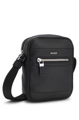 Reporter bag with hardware trims, Black