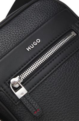 Reporter bag with hardware trims, Black