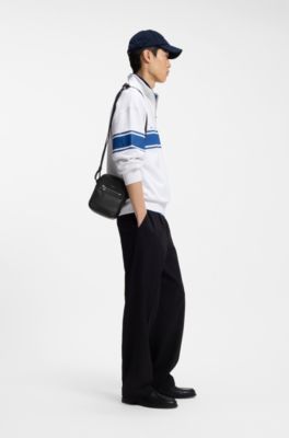 Reporter bag with hardware trims, Black