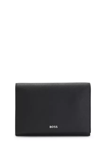 Travel wallet with logo lettering