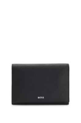 Travel wallet with logo lettering, Black