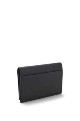 Travel wallet with logo lettering, Black