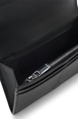Travel wallet with logo lettering, Black