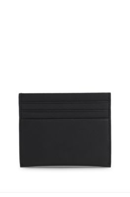 Card holder with logo lettering, Black