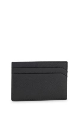 Portefeuille grain&eacute;, Noir