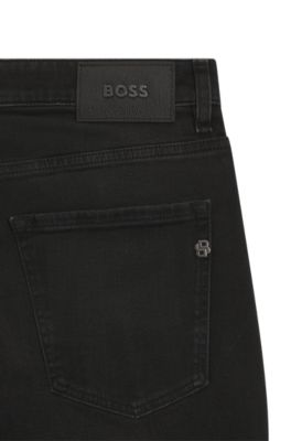 Delaware vaqueros slim fit en denim el&aacute;stico negro, Gris oscuro