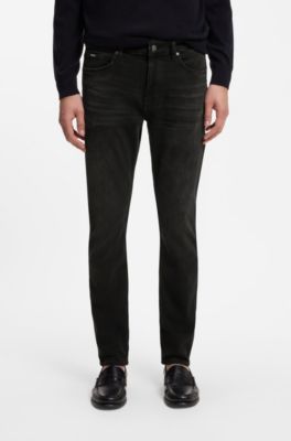 Delaware vaqueros slim fit en denim el&aacute;stico negro, Gris oscuro