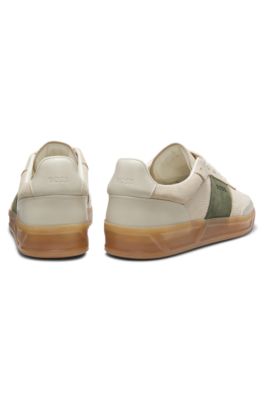 Deportivas de piel y ante, Beige claro