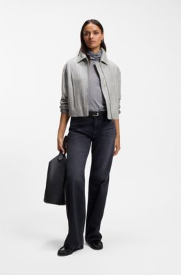 Regular-fit jacket in striped flannel, Patterned