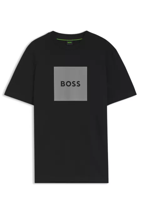 Logo-print T-shirt in cotton jersey