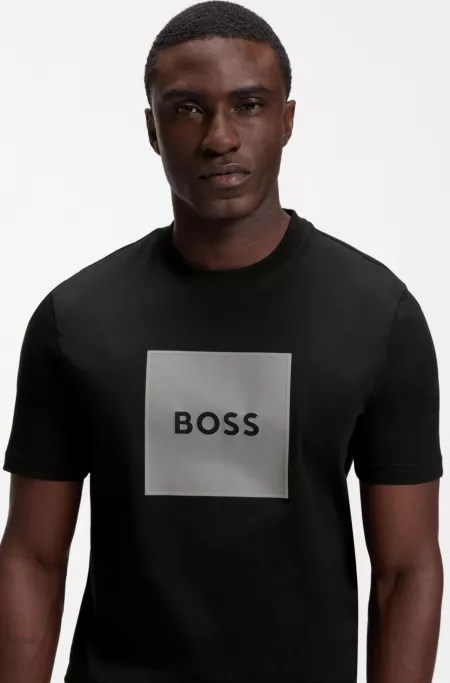 Logo-print T-shirt in cotton jersey