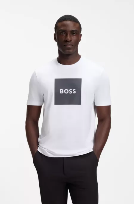 Logo-print T-shirt in cotton jersey