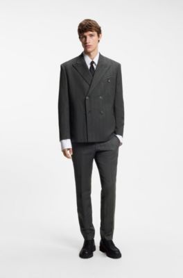 HUGO x entire studios modern-fit blazer, Dark Grey