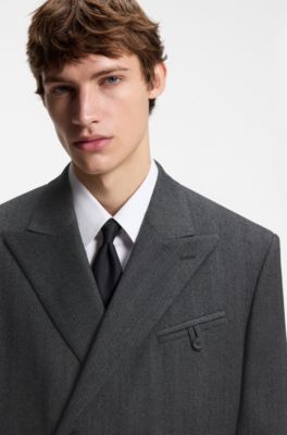 HUGO x entire studios modern-fit blazer, Dark Grey