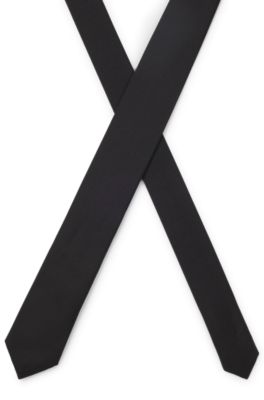 Corbata de seda con tejido jacquard, Negro