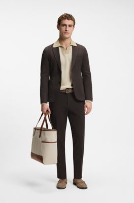 Chaqueta recta BOSS Selected by Shohei Ohtani , Marr&oacute;n oscuro