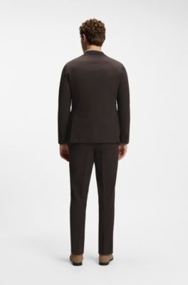 Chaqueta recta BOSS Selected by Shohei Ohtani , Marr&oacute;n oscuro