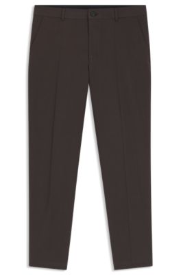 BOSS SELECTED BY SHOHEI OHTANI Pantalon business, Marron fonc&eacute;