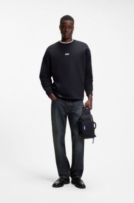 Regular-fit jeans in red-cast denim, Dark Blue