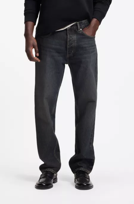 Regular-fit jeans in red-cast denim