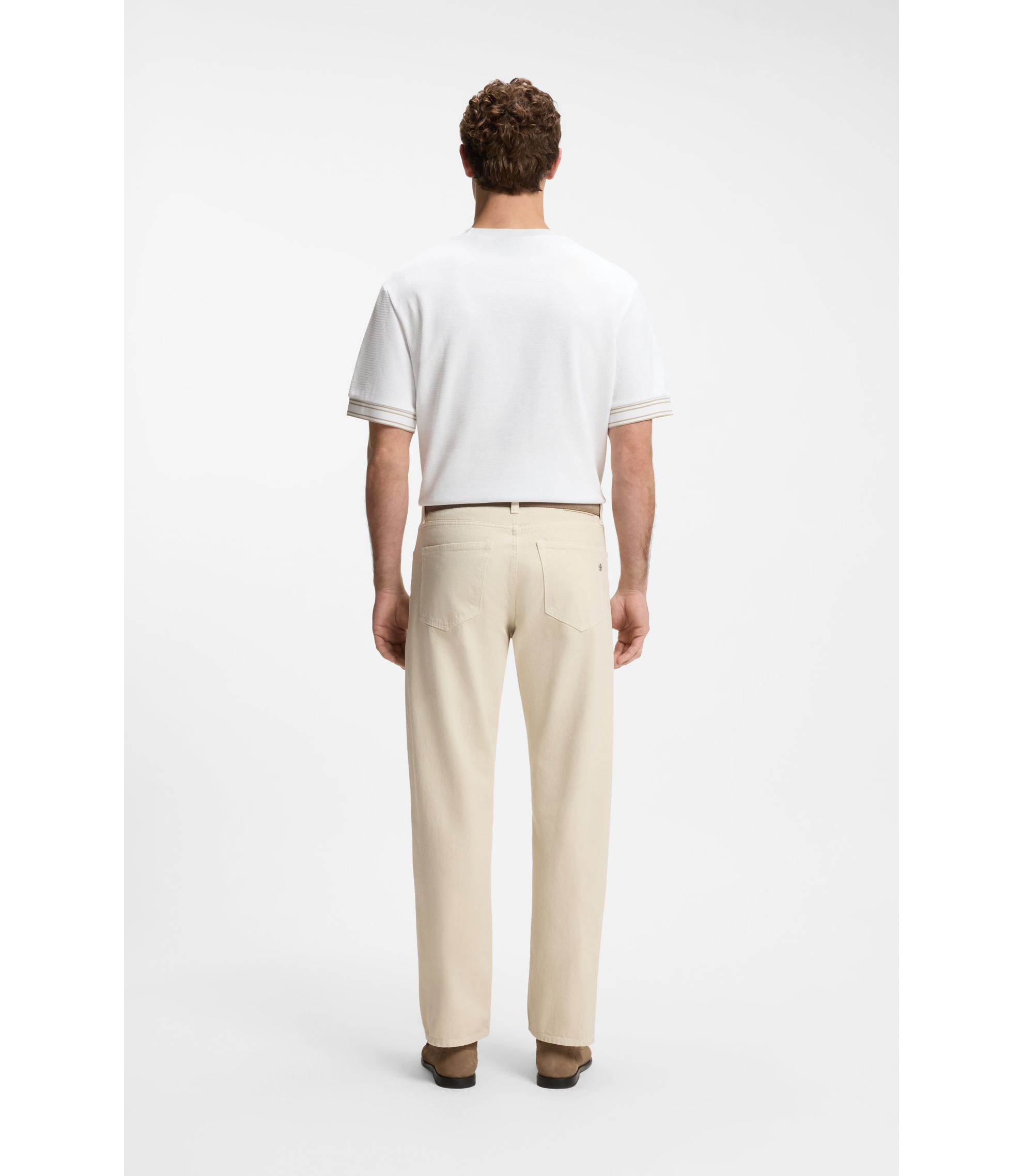 BOSS SHOEI OHTANI ポロシャツ ホワイト BOSS - BOSS Selected by Shohei Ohtani T-shirt in cotton - White