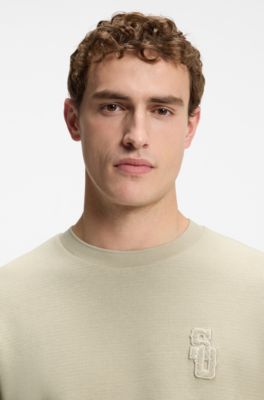 Camiseta de algod&oacute;n BOSS Selected by Shohei Ohtani, Beige claro