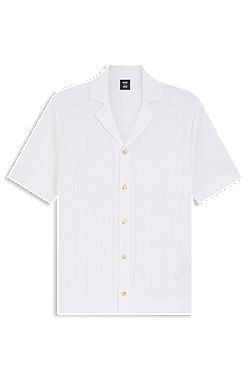 BOSS Selected by Shohei Ohtani shirt in structured cotton