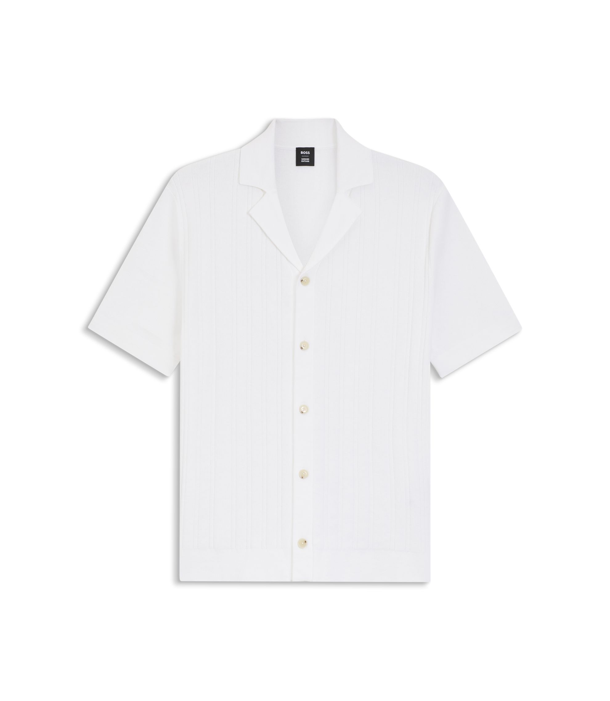 BOSS - BOSS Selected by Shohei Ohtani shirt in structured cotton