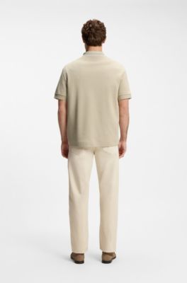 BOSS Selected by Shohei Ohtani relaxed-fit polo shirt, Light Beige